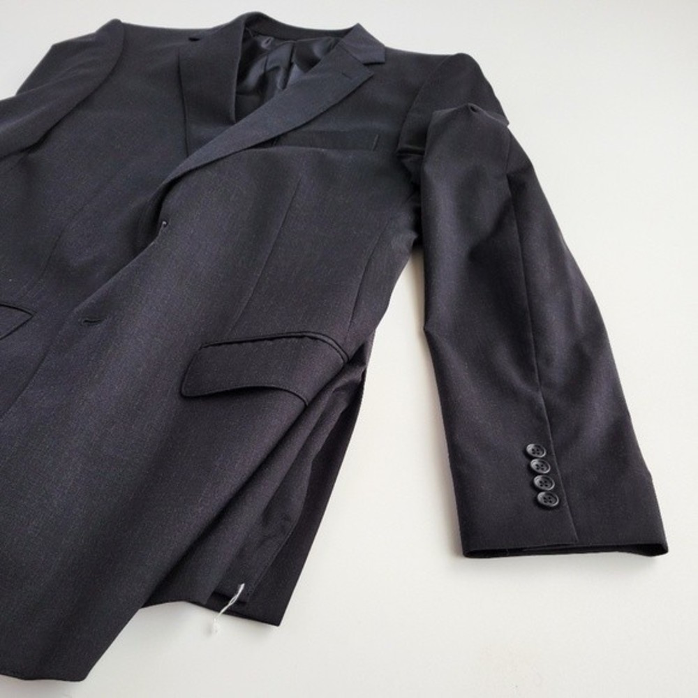 NEW Bonobos Blazer Wool Standard Fit Sport Jacket Charcoal Gray Dark Men 40L - Picture 5 of 13